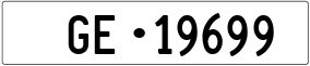 Truck License Plate